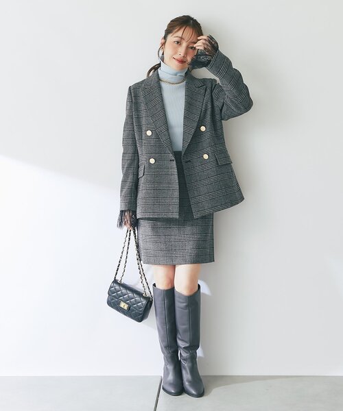 La boutique BonBon(ラブティックボンボン)の「【オウレンティ】キルティングチェーンバッグ(ショルダーバッグ・レディース・チャコールグレー/ブラック・FREE)」の20枚目の写真