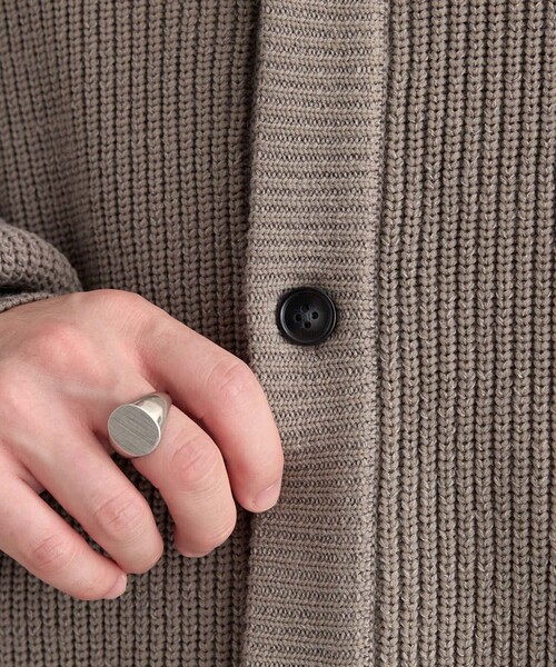 MONO-MART(モノマート)の「【キマラクニットシリーズ】バルキー ニット ラグラン オーバーサイズ Vネックカーディガン<帯電防止・ウォッシャブル・アンチピリング>(カーディガン/ボレロ・メンズ・ダークオリーブ/ブラック/モカ/ダークグレー/グレー系/ブラウン系/ブルー系・S/M/L)」の22枚目の写真