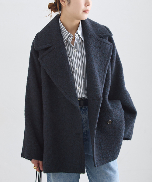 journal standard L'essage(ジャーナルスタンダードレサージュ)の「BALLI シャギーダブルコート(その他アウター・レディース・キャメル/ネイビー/カーキ・36/38)」の10枚目の写真