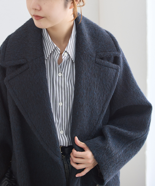 journal standard L'essage(ジャーナルスタンダードレサージュ)の「BALLI シャギーダブルコート(その他アウター・レディース・キャメル/ネイビー/カーキ・36/38)」の13枚目の写真