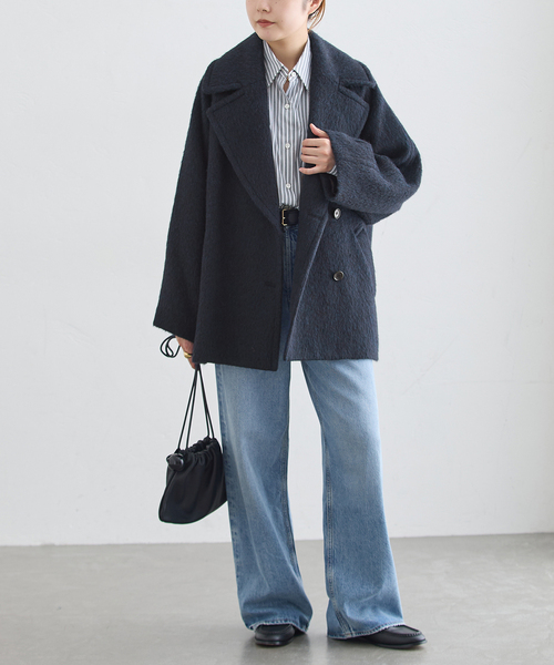 journal standard L'essage(ジャーナルスタンダードレサージュ)の「BALLI シャギーダブルコート(その他アウター・レディース・キャメル/ネイビー/カーキ・36/38)」の14枚目の写真