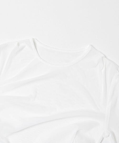 THE GOODLAND MARKET(ザグッドランドマーケット)の「cwtch SHEER RANDOM TUCK LONG TEE(Tシャツ/カットソー・レディース・ブラック/ライトブルー/ホワイト・FREE)」の20枚目の写真