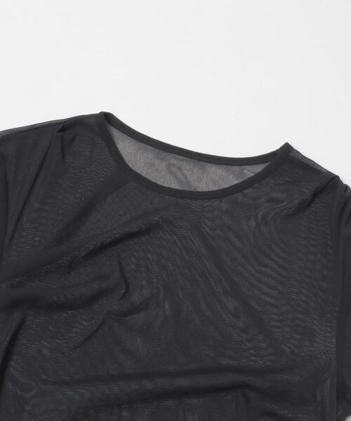 THE GOODLAND MARKET(ザグッドランドマーケット)の「cwtch SHEER RANDOM TUCK LONG TEE(Tシャツ/カットソー・レディース・ブラック/ライトブルー/ホワイト・FREE)」の5枚目の写真