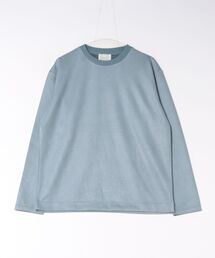 薄ビーガンスエードエンボスカットソー