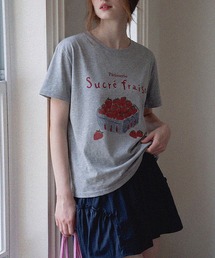 フロントイラストプリントTシャツ