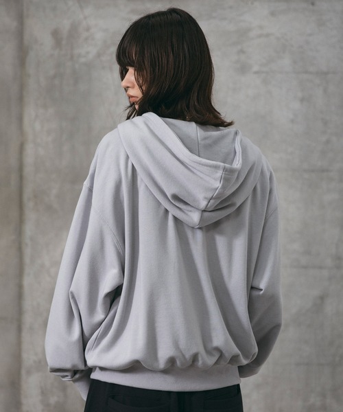 Confirm(コンファーム)の「『Confirm』 Logo Embroidery FullZIP Hoodie / 『Confirm』ロゴ刺繍フルジップパーカー ダブルジップ メンズ レディース ユニセックス(パーカー・メンズ・スカイブルー/チャコールグレー/ブラック・M/L/S)」の5枚目の写真
