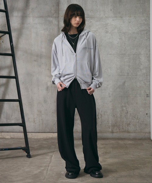 Confirm(コンファーム)の「『Confirm』 Logo Embroidery FullZIP Hoodie / 『Confirm』ロゴ刺繍フルジップパーカー ダブルジップ メンズ レディース ユニセックス(パーカー・メンズ・スカイブルー/チャコールグレー/ブラック・M/L/S)」の9枚目の写真