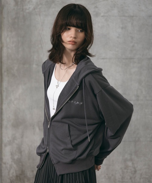 Confirm(コンファーム)の「『Confirm』 Logo Embroidery FullZIP Hoodie / 『Confirm』ロゴ刺繍フルジップパーカー ダブルジップ メンズ レディース ユニセックス(パーカー・メンズ・スカイブルー/チャコールグレー/ブラック・M/L/S)」の14枚目の写真