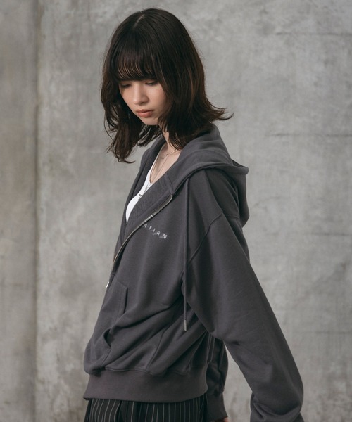 Confirm(コンファーム)の「『Confirm』 Logo Embroidery FullZIP Hoodie / 『Confirm』ロゴ刺繍フルジップパーカー ダブルジップ メンズ レディース ユニセックス(パーカー・メンズ・スカイブルー/チャコールグレー/ブラック・M/L/S)」の15枚目の写真