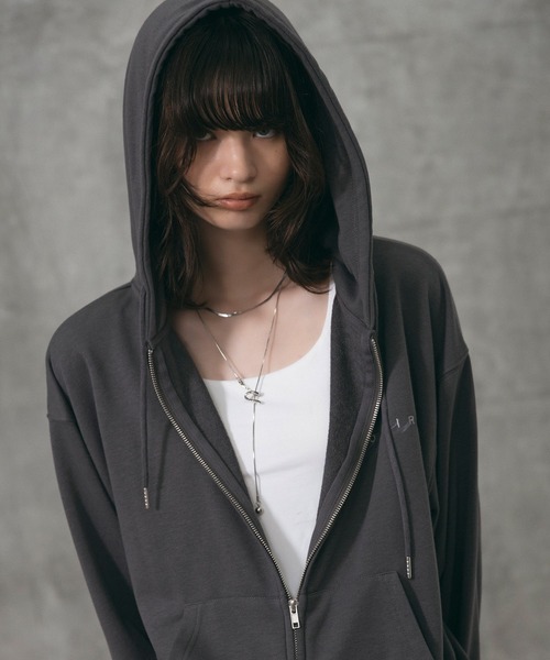 Confirm(コンファーム)の「『Confirm』 Logo Embroidery FullZIP Hoodie / 『Confirm』ロゴ刺繍フルジップパーカー ダブルジップ メンズ レディース ユニセックス(パーカー・メンズ・スカイブルー/チャコールグレー/ブラック・M/L/S)」の19枚目の写真