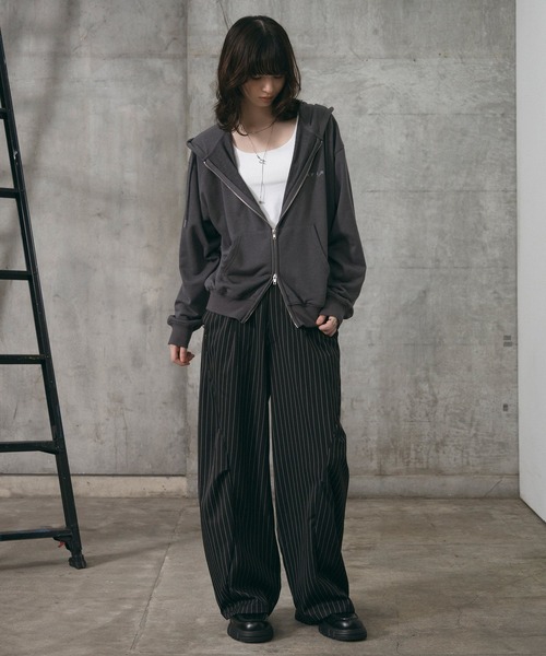Confirm(コンファーム)の「『Confirm』 Logo Embroidery FullZIP Hoodie / 『Confirm』ロゴ刺繍フルジップパーカー ダブルジップ メンズ レディース ユニセックス(パーカー・メンズ・スカイブルー/チャコールグレー/ブラック・M/L/S)」の21枚目の写真