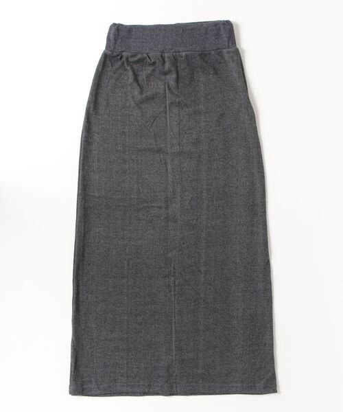 MUCENT(ムセント)の「A'GEM/9 × .kom 『MUCENT/ムセント』 BELLE MAXI BANDING LONG SKIRT/BELLE マキシバンディングロングスカート(スカート・レディース・グレー/ブラック/チャコールグレー・FREE)」の4枚目の写真