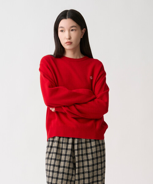 DANTON(ダントン)の「Women's Lambswool Crew Neck Knit Pullover(ニット/セーター・レディース・オフホワイト/イエロー/ライトグレー/ダークグレー/レッド/ピンク/ライトブルー/ブラウン/オートミール/ブラック/ブラウン系その他2・38/36)」の11枚目の写真