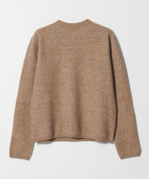 Steven Alan（スティーブンアラン）の「＜Steven Alan＞ウール ナイロン キャメル ミックス ヘンリーネック ニット（ニット/セーター・レディース・ブラック/ブラウン・FREE）」の8枚目の写真