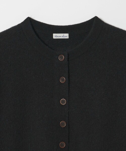 Steven Alan（スティーブンアラン）の「＜Steven Alan＞ウール ナイロン キャメル ミックス ヘンリーネック ニット（ニット/セーター・レディース・ブラック/ブラウン・FREE）」の13枚目の写真