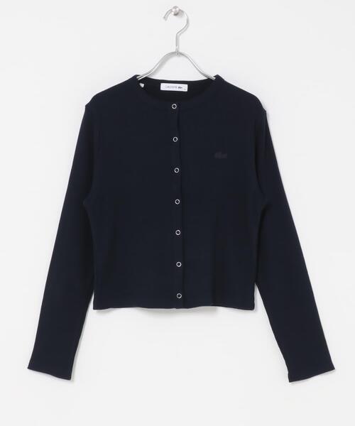 LACOSTE(ラコステ)の「LACOSTE リブジャージーカーディガン(カーディガン/ボレロ・レディース・ブラック/ネイビー/グレー・36)」の9枚目の写真