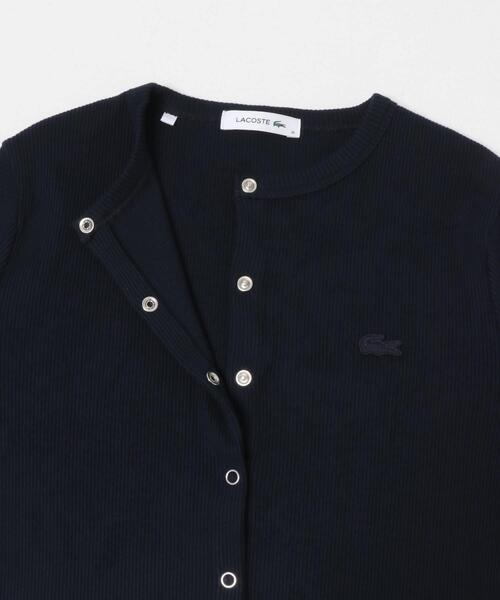 LACOSTE(ラコステ)の「LACOSTE リブジャージーカーディガン(カーディガン/ボレロ・レディース・ブラック/ネイビー/グレー・36)」の8枚目の写真