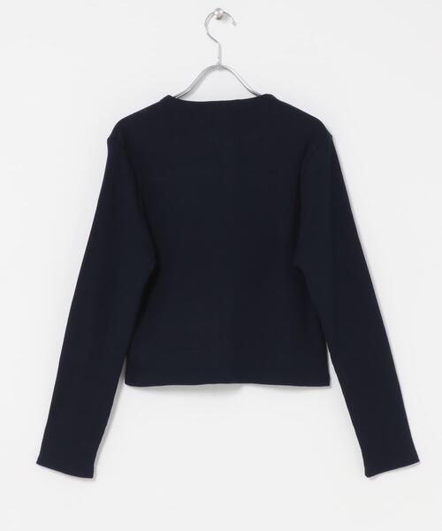 LACOSTE(ラコステ)の「LACOSTE リブジャージーカーディガン(カーディガン/ボレロ・レディース・ブラック/ネイビー/グレー・36)」の7枚目の写真