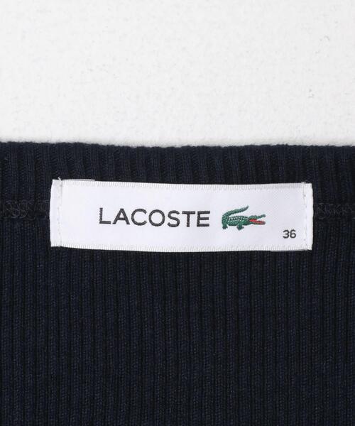 LACOSTE(ラコステ)の「LACOSTE リブジャージーカーディガン(カーディガン/ボレロ・レディース・ブラック/ネイビー/グレー・36)」の5枚目の写真