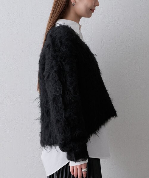 THE PAUSE(ザ ポーズ)の「〈WEB限定〉【THE PAUSE】シャギーVネックプルオーバー(ニット/セーター・レディース・グレー/パープル/ブラック・FREE)」の19枚目の写真