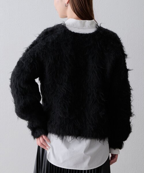 THE PAUSE(ザ ポーズ)の「〈WEB限定〉【THE PAUSE】シャギーVネックプルオーバー(ニット/セーター・レディース・グレー/パープル/ブラック・FREE)」の16枚目の写真