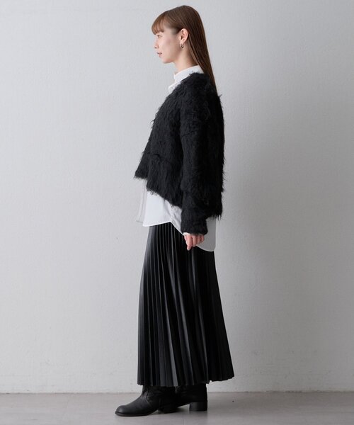 THE PAUSE(ザ ポーズ)の「〈WEB限定〉【THE PAUSE】シャギーVネックプルオーバー(ニット/セーター・レディース・グレー/パープル/ブラック・FREE)」の14枚目の写真
