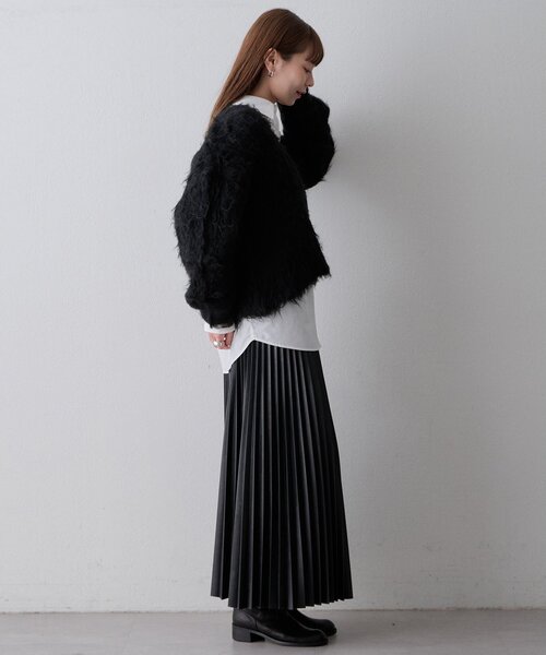 THE PAUSE(ザ ポーズ)の「〈WEB限定〉【THE PAUSE】シャギーVネックプルオーバー(ニット/セーター・レディース・グレー/パープル/ブラック・FREE)」の18枚目の写真