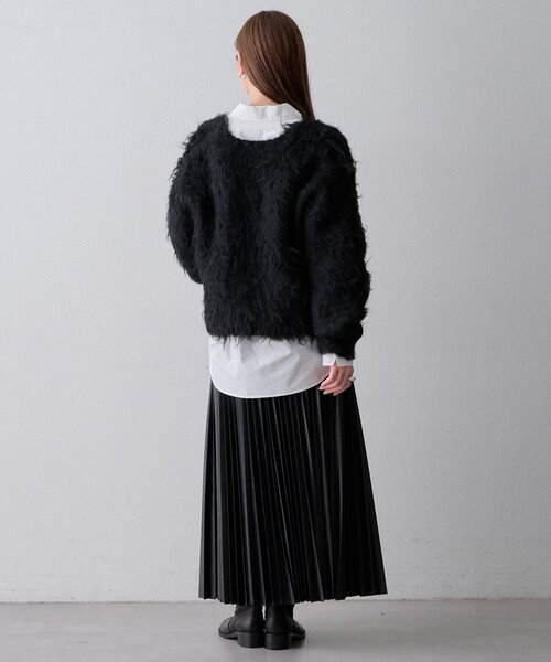THE PAUSE(ザ ポーズ)の「〈WEB限定〉【THE PAUSE】シャギーVネックプルオーバー(ニット/セーター・レディース・グレー/パープル/ブラック・FREE)」の17枚目の写真