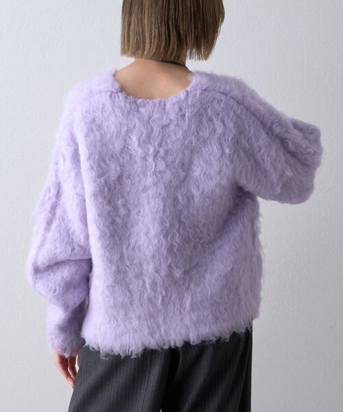 THE PAUSE(ザ ポーズ)の「〈WEB限定〉【THE PAUSE】シャギーVネックプルオーバー(ニット/セーター・レディース・グレー/パープル/ブラック・FREE)」の8枚目の写真