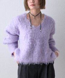 THE PAUSE | 〈WEB限定〉【THE PAUSE】シャギーVネックプルオーバー(ニット/セーター)