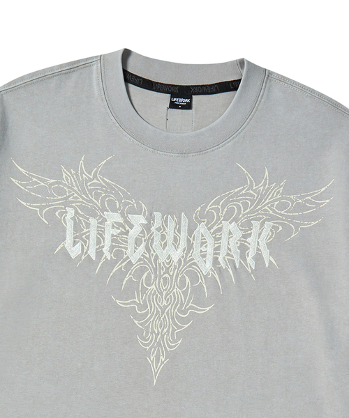 LIFE WORK(ライフワーク)の「ヴィンテージウィングフレーム半袖Tシャツ(Tシャツ/カットソー・メンズ・チャコールグレー/ライトグレー・LARGE/MEDIUM)」の4枚目の写真
