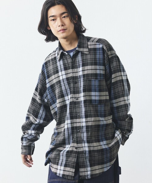NAUTICA(ノーティカ)の「NAUTICA/ノーティカ リラックスフィット ヘビーフランネル チェックシャツ(シャツ/ブラウス・メンズ・グリーン/チャコールグレー/オリーブ・LARGE/X-LARGE/MEDIUM)」の19枚目の写真