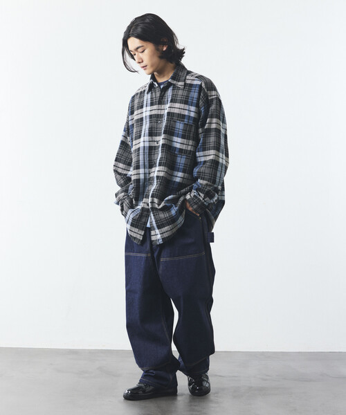 NAUTICA(ノーティカ)の「NAUTICA/ノーティカ リラックスフィット ヘビーフランネル チェックシャツ(シャツ/ブラウス・メンズ・グリーン/チャコールグレー/オリーブ・LARGE/X-LARGE/MEDIUM)」の21枚目の写真