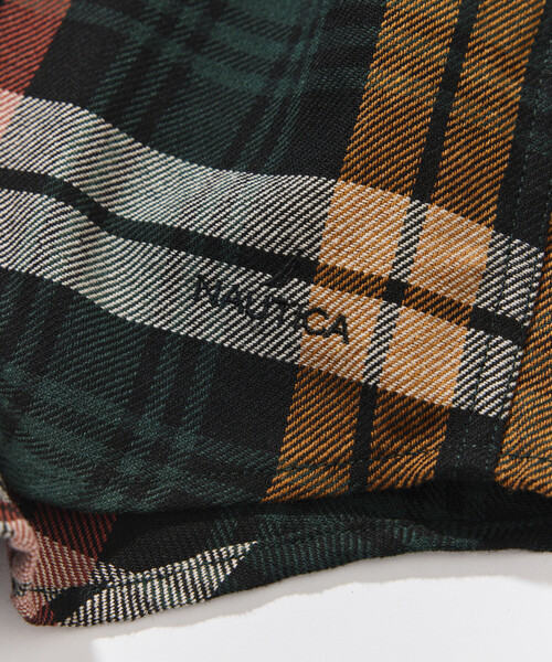 NAUTICA(ノーティカ)の「NAUTICA/ノーティカ リラックスフィット ヘビーフランネル チェックシャツ(シャツ/ブラウス・メンズ・グリーン/チャコールグレー/オリーブ・LARGE/X-LARGE/MEDIUM)」の10枚目の写真