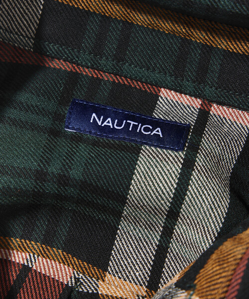 NAUTICA(ノーティカ)の「NAUTICA/ノーティカ リラックスフィット ヘビーフランネル チェックシャツ(シャツ/ブラウス・メンズ・グリーン/チャコールグレー/オリーブ・LARGE/X-LARGE/MEDIUM)」の12枚目の写真