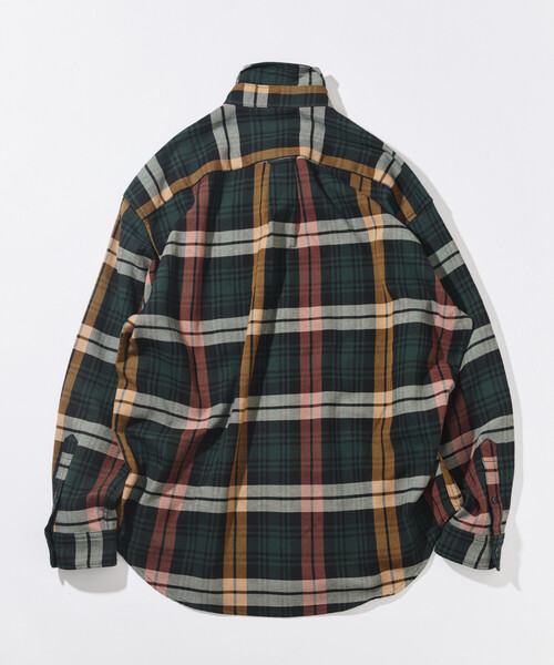 NAUTICA(ノーティカ)の「NAUTICA/ノーティカ リラックスフィット ヘビーフランネル チェックシャツ(シャツ/ブラウス・メンズ・グリーン/チャコールグレー/オリーブ・LARGE/X-LARGE/MEDIUM)」の13枚目の写真