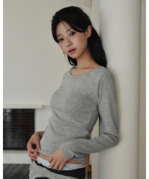 8FTER(エフター)の「SOPH. ソフトリップノーブラティ - 2Colors(Tシャツ/カットソー・レディース・ライトグレー/アイボリー・SMALL/MEDIUM/LARGE)」の5枚目の写真