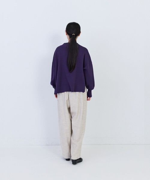 conges payes ADIEU TRISTESSE(コンジェ ペイエ アデュートリステス)の「コットンリネンスラブイージーパンツ(その他パンツ・レディース・ベージュ系その他/ピンク/グレー/ブラック系その他・38)」の7枚目の写真