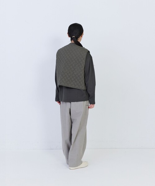 conges payes ADIEU TRISTESSE(コンジェ ペイエ アデュートリステス)の「コットンリネンスラブイージーパンツ(その他パンツ・レディース・ベージュ系その他/ピンク/グレー/ブラック系その他・38)」の14枚目の写真