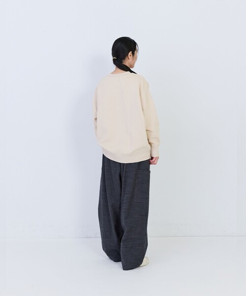 conges payes ADIEU TRISTESSE(コンジェ ペイエ アデュートリステス)の「コットンリネンスラブイージーパンツ(その他パンツ・レディース・ベージュ系その他/ピンク/グレー/ブラック系その他・38)」の17枚目の写真