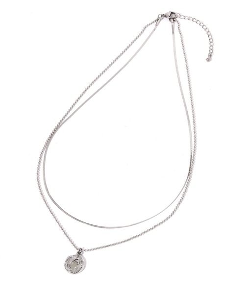 GLOBAL WORK(グローバルワーク)の「ステンレス2連プチトップネックス/889856(ネックレス・レディース・シルバー系1/シルバー系2/シルバー系・FREE)」の5枚目の写真