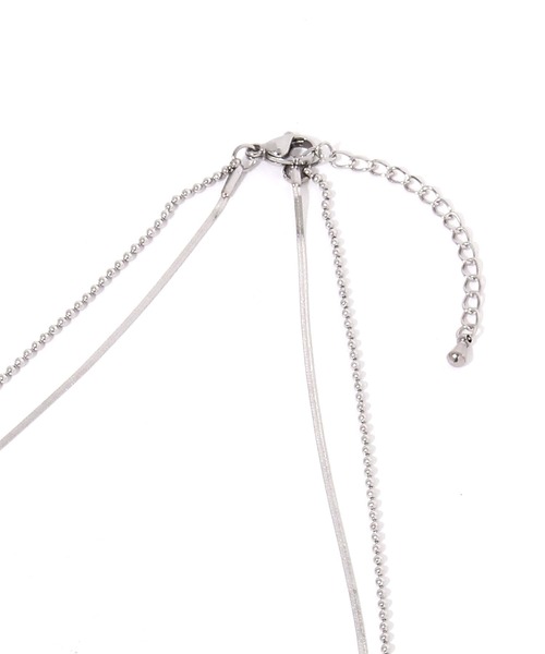 GLOBAL WORK(グローバルワーク)の「ステンレス2連プチトップネックス/889856(ネックレス・レディース・シルバー系1/シルバー系2/シルバー系・FREE)」の6枚目の写真