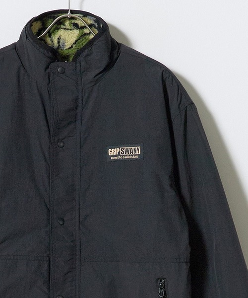 GRIP SWANY(グリップスワニー)の「GRIP SWANY/グリップスワニー REVERSIBLE JKT 5.0 メンズ コート ジャケット ナイロン アウトドア タウンユース リバーシブル 撥水 2026秋冬 秋服 冬服(ブルゾン・メンズ・ブラック/ベージュ/オリーブ・M/L)」の1枚目の写真