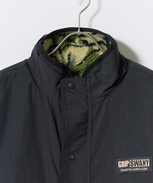 GRIP SWANY(グリップスワニー)の「GRIP SWANY/グリップスワニー REVERSIBLE JKT 5.0 メンズ コート ジャケット ナイロン アウトドア タウンユース リバーシブル 撥水 2026秋冬 秋服 冬服(ブルゾン・メンズ・ブラック/ベージュ/オリーブ・M/L)」の6枚目の写真