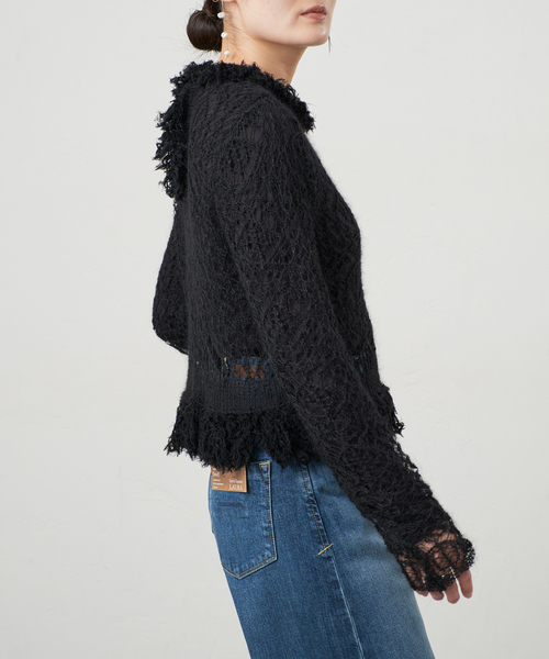 IENA(イエナ)の「enrica/エンリカ MOHAIR KNIT ニット KNIT289(ニット/セーター・レディース・ブラック・FREE)」の4枚目の写真