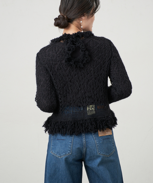 IENA(イエナ)の「enrica/エンリカ MOHAIR KNIT ニット KNIT289(ニット/セーター・レディース・ブラック・FREE)」の5枚目の写真