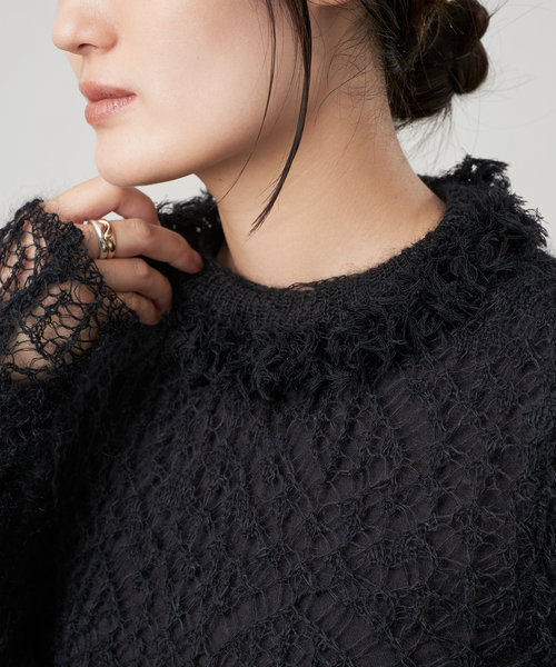 IENA(イエナ)の「enrica/エンリカ MOHAIR KNIT ニット KNIT289(ニット/セーター・レディース・ブラック・FREE)」の6枚目の写真