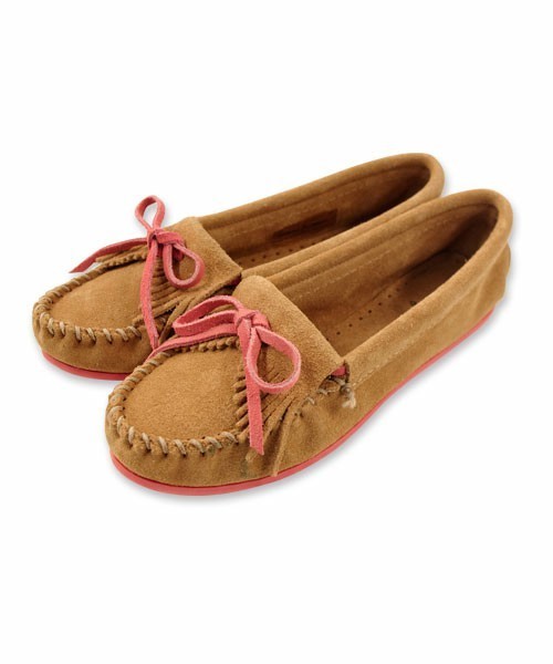 style counsel(スタイルカウンセル)の「【16年 春夏コレクション 先行予約】 『MINNETONKA』 ミネトンカ キルティ スエードモカシン(モカシン/デッキシューズ・レディース・グレー/ベージュ・8inch/6inch/7inch/5inch)」の6枚目の写真