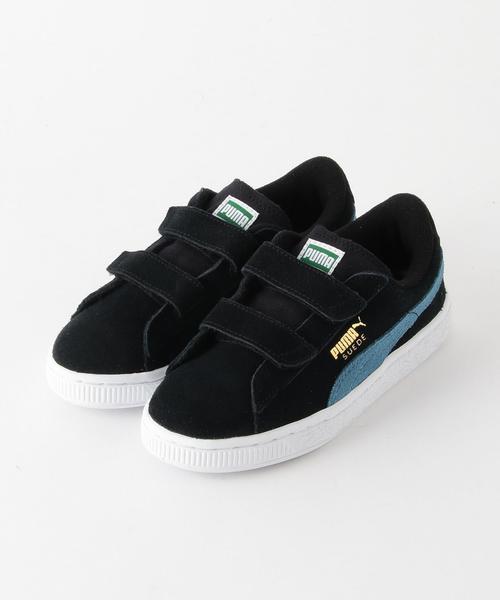 PUMA（プーマ）の「■■■【PUMA(プーマ)】 スウェードストラップ15cm-19cm◆（スニーカー・キッズ・ブラック/ピンク・17cm/18cm/15cm/19cm/16cm）」の2枚目の写真