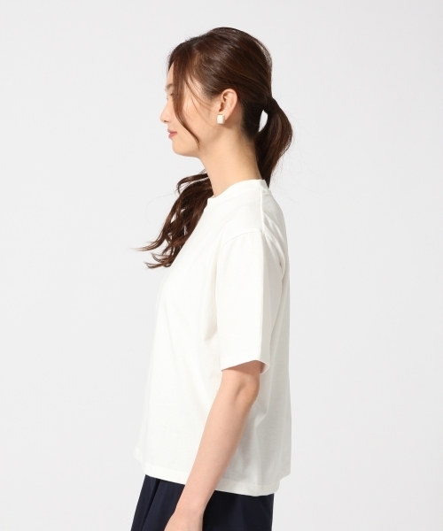 GLOBAL WORK（グローバルワーク）の「コットンBOXTシャツ半袖/723975（Tシャツ/カットソー・レディース・オフホワイト/ブラウン/ホワイト/ブラック・SMALL/LARGE/MEDIUM）」の15枚目の写真